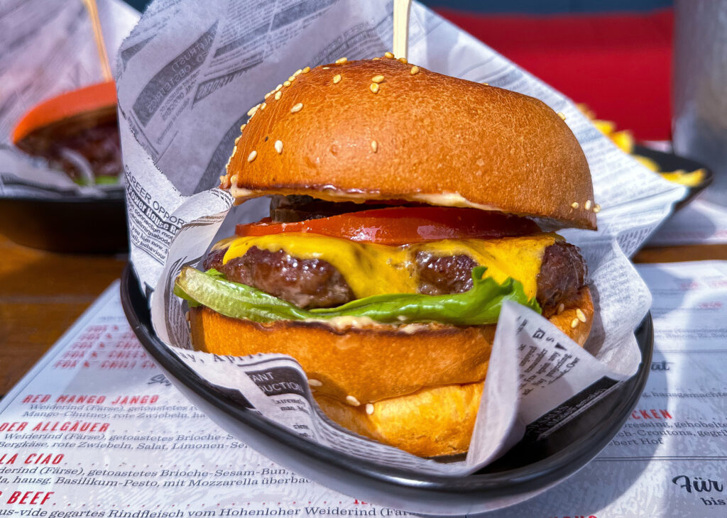 Burger im Restaurant "Der Fuchs geht rum" in Willstätt