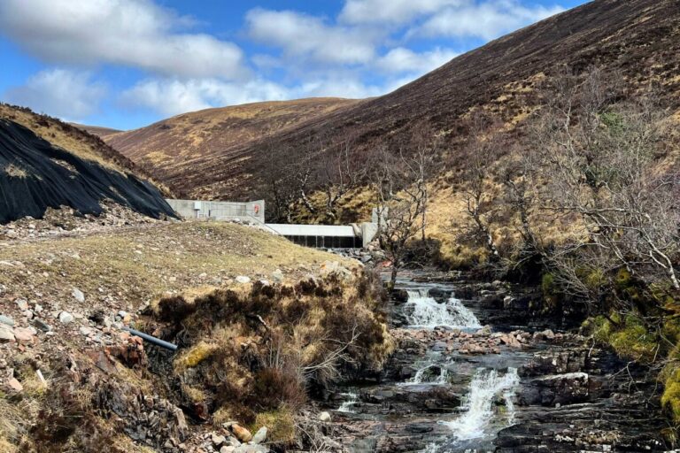 Wasserkraftanlage in Schottland