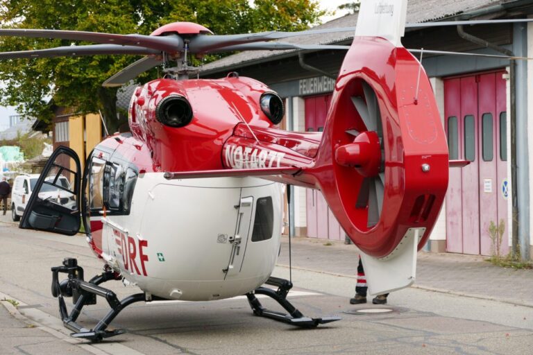 Rettungshubschrauber in Ettenheim