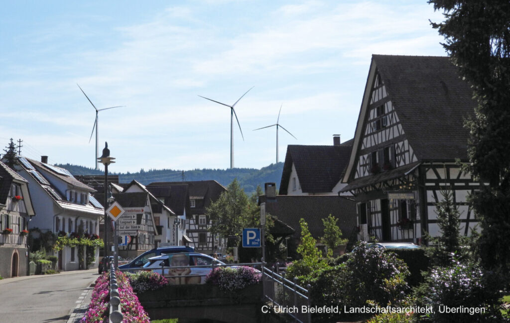 Visualisierung von Durbach mit Windpark