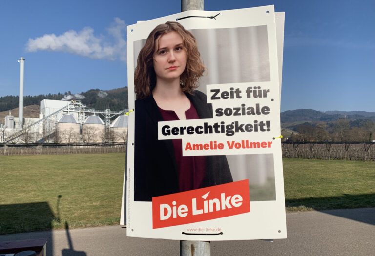 Wahlplakat der Partei "Die Linke"