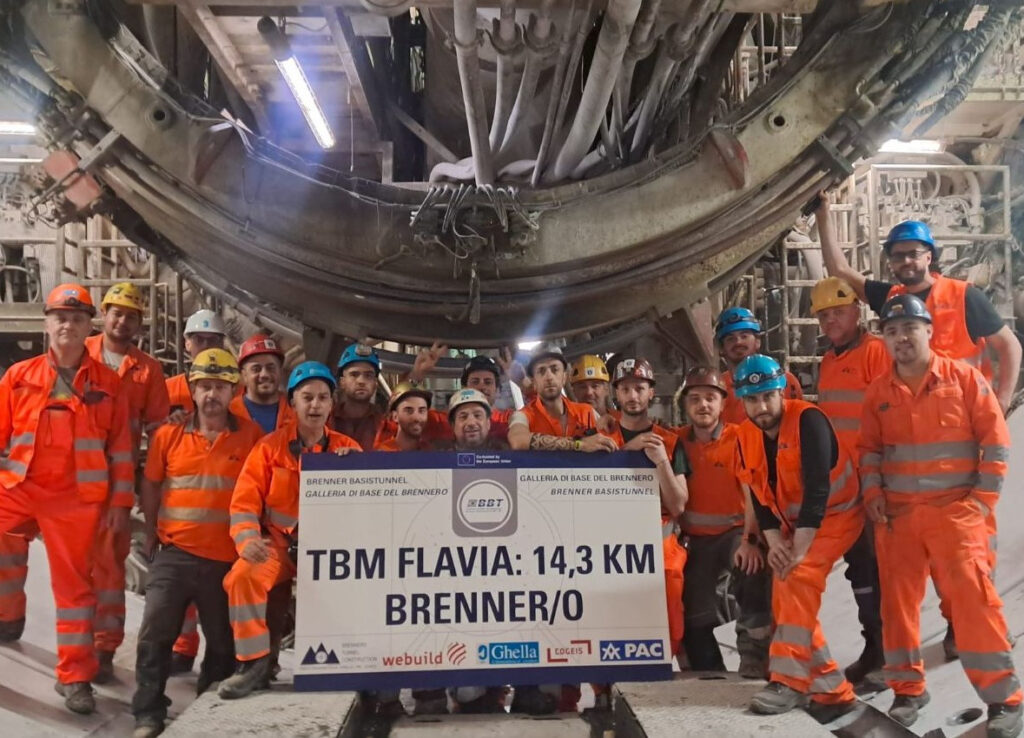 Arbeiten am Brenner Basistunnel