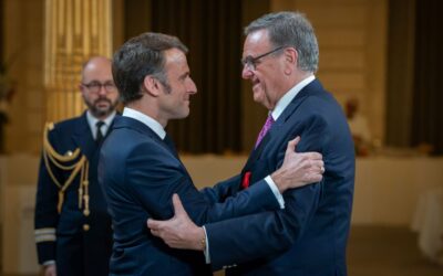 Emmanuel Macron und Roland Mack